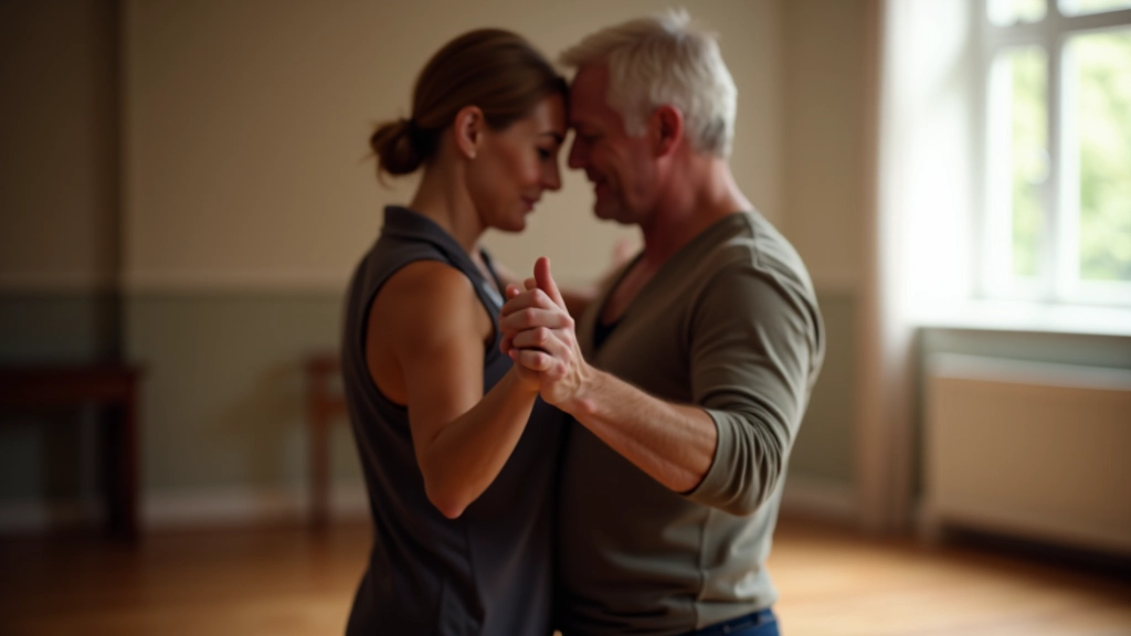 Couple dancing bachata with passion and connection at an Irish dance event