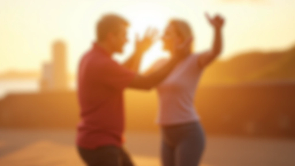 Outdoor dance festival with multiple dancers performing salsa by the seaside