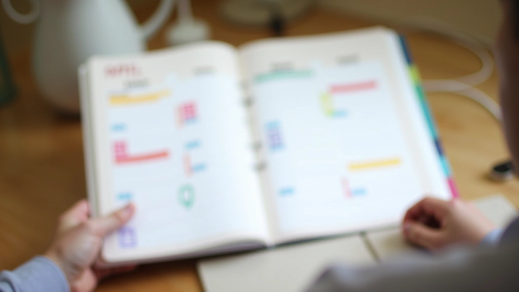 Colorful seasonal calendar showing months with dance-related symbols and dates marked